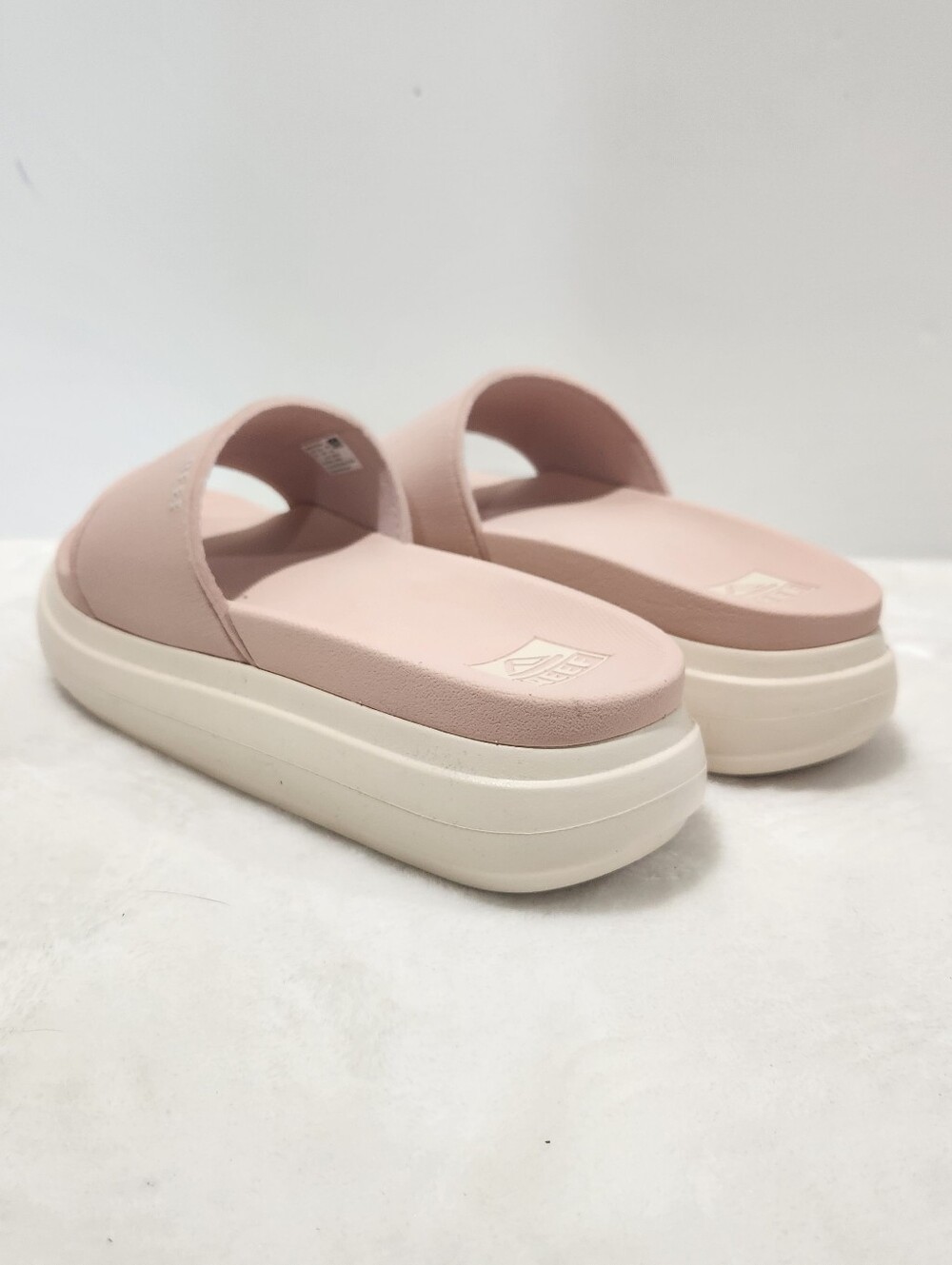 Reef Light Pink Cameo Rose Platform Cushion Bondi Bay Slide Sandals Womens 7 - Picture 7 of 12